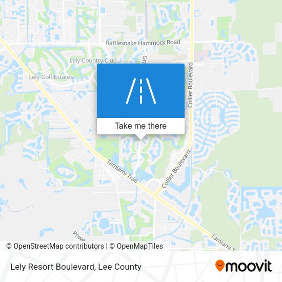 Lely Resort Boulevard map