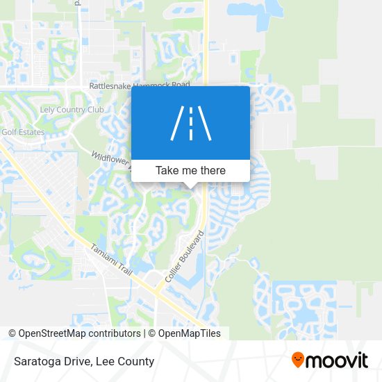 Mapa de Saratoga Drive