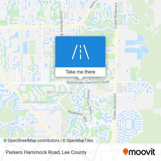 Parkers Hammock Road map