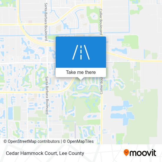 Cedar Hammock Court map