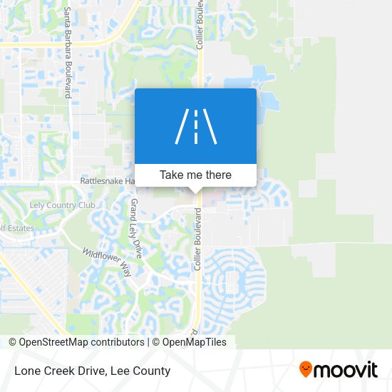 Lone Creek Drive map