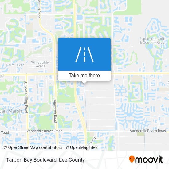 Tarpon Bay Boulevard map