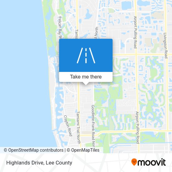 Mapa de Highlands Drive