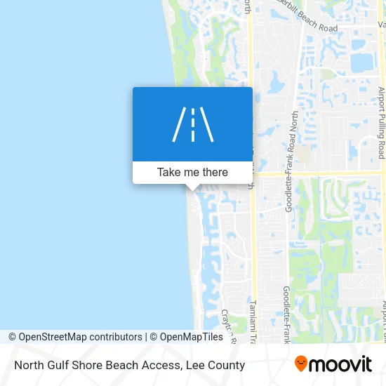 North Gulf Shore Beach Access map