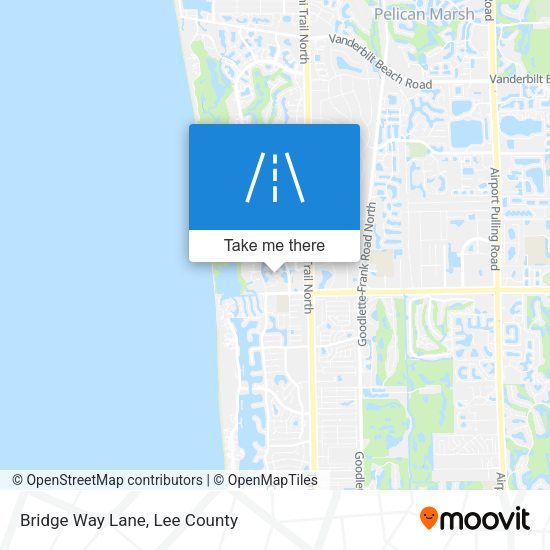 Bridge Way Lane map