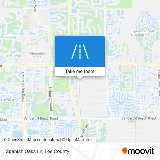 Mapa de Spanish Oaks Ln