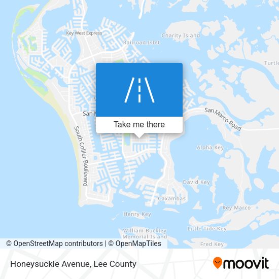 Honeysuckle Avenue map