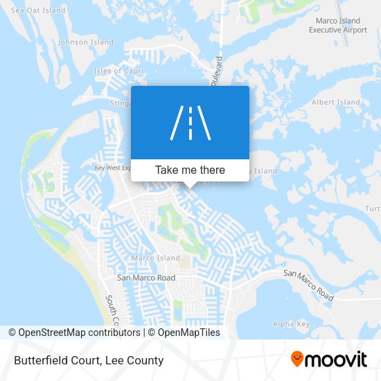 Mapa de Butterfield Court