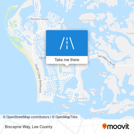 Mapa de Biscayne Way