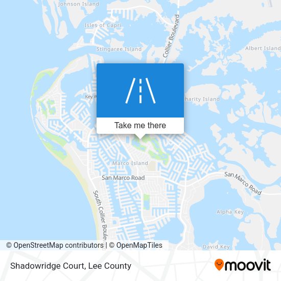Mapa de Shadowridge Court