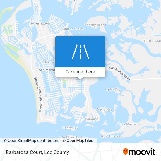Barbarosa Court map