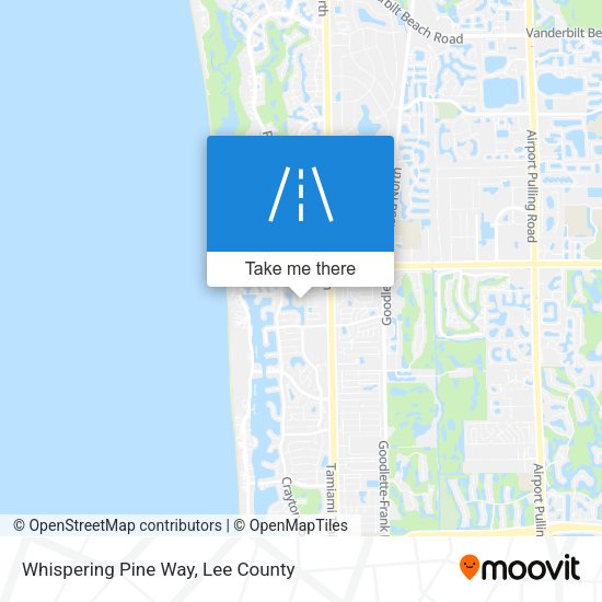 Whispering Pine Way map