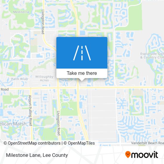 Milestone Lane map