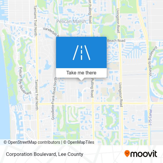Corporation Boulevard map