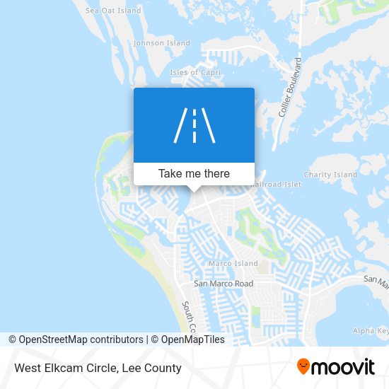 West Elkcam Circle map
