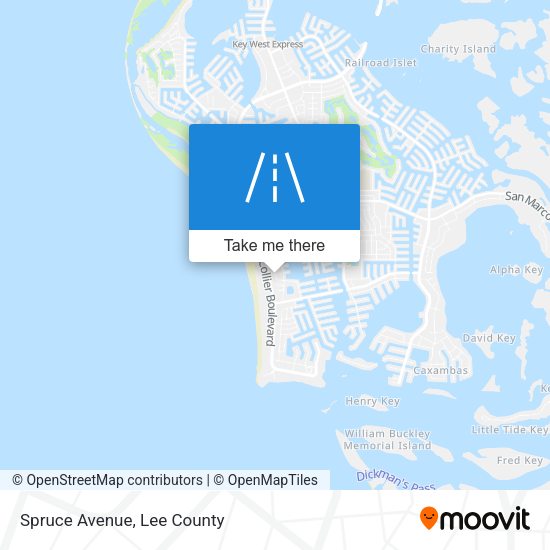 Spruce Avenue map