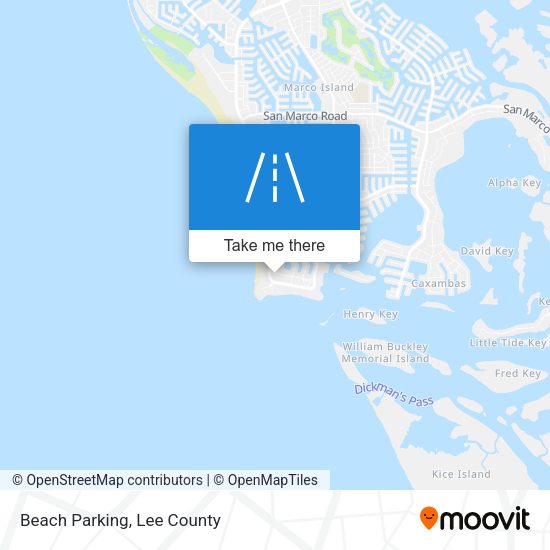 Beach Parking map