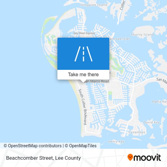 Beachcomber Street map