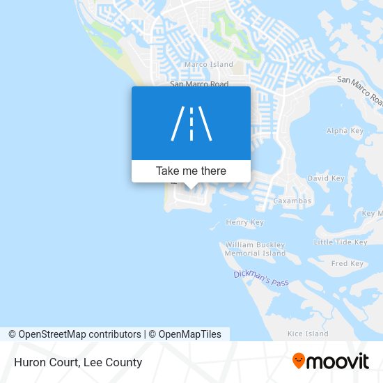 Mapa de Huron Court