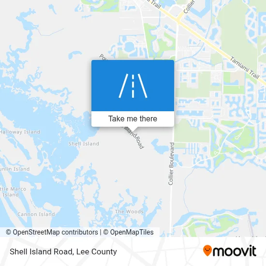 Shell Island Road map