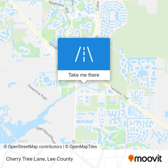 Cherry Tree Lane map