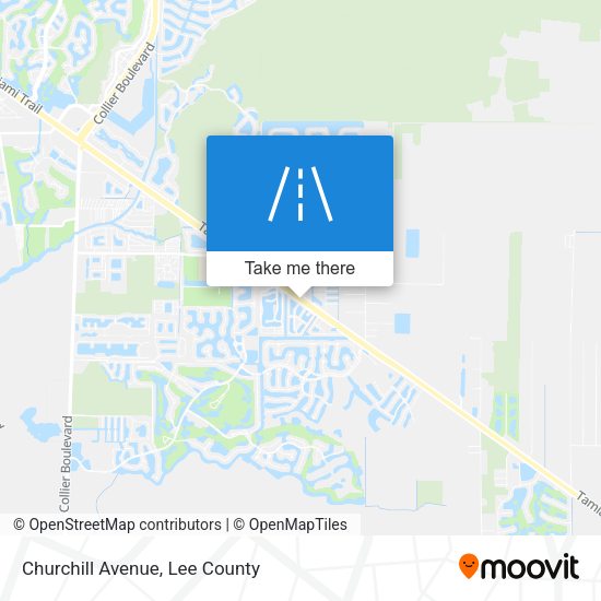 Churchill Avenue map