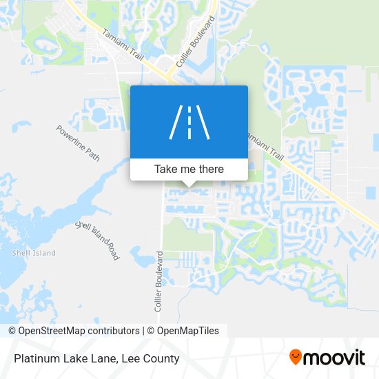 Platinum Lake Lane map
