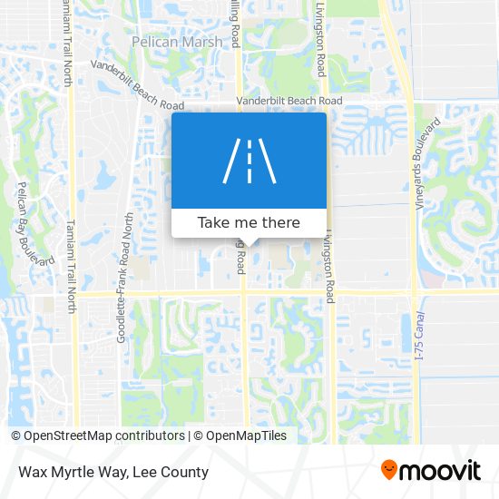 Wax Myrtle Way map