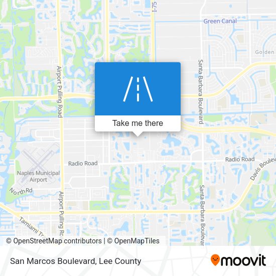 Mapa de San Marcos Boulevard
