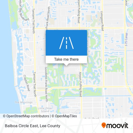 Balboa Circle East map