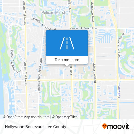 Hollywood Boulevard map