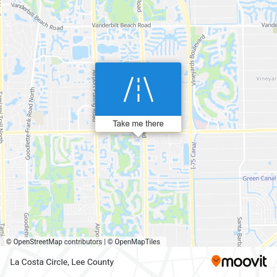 La Costa Circle map