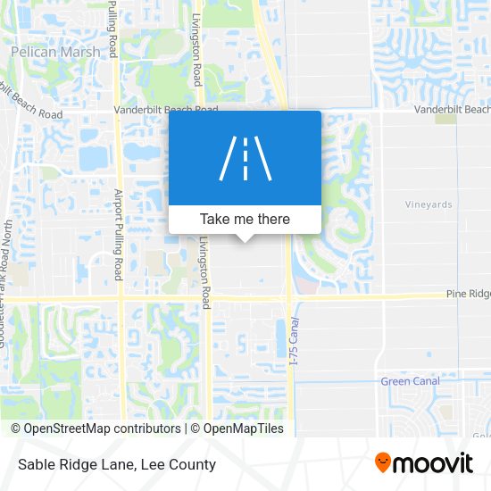 Sable Ridge Lane map