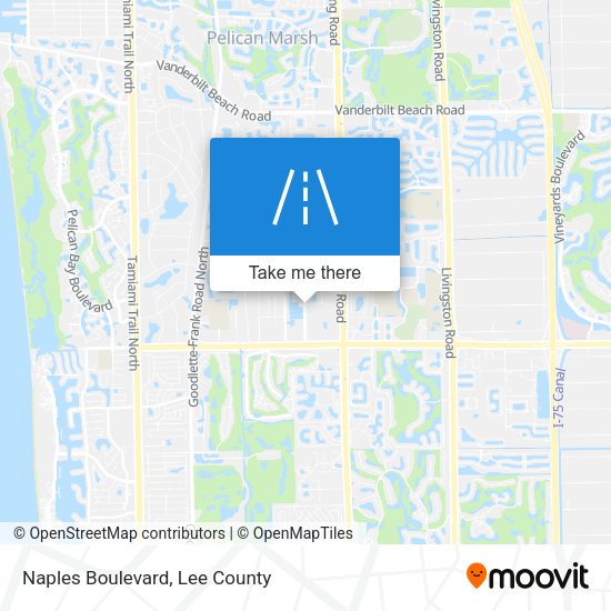 Mapa de Naples Boulevard