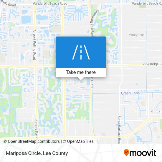 Mariposa Circle map