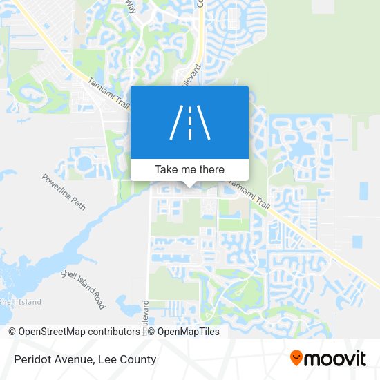 Peridot Avenue map