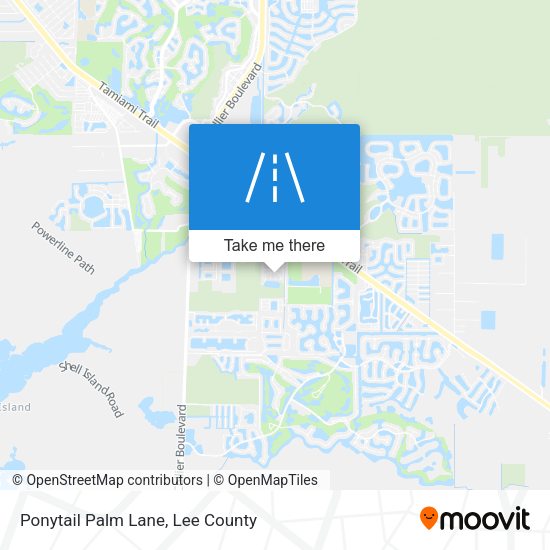 Ponytail Palm Lane map