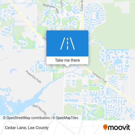 Mapa de Cedar Lane