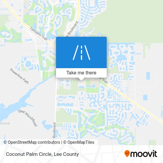 Mapa de Coconut Palm Circle