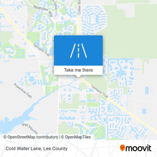 Cold Water Lane map