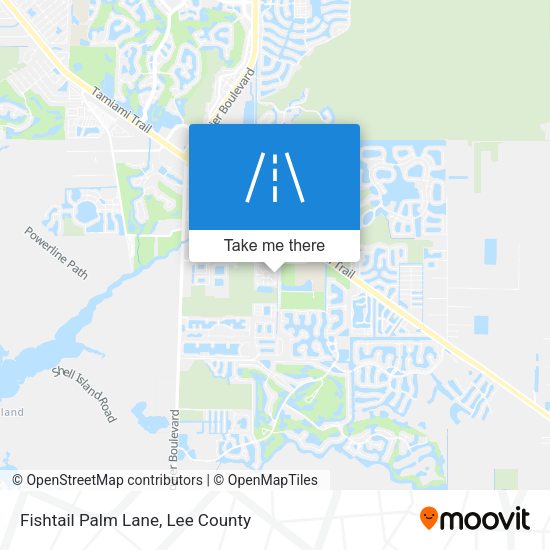 Fishtail Palm Lane map