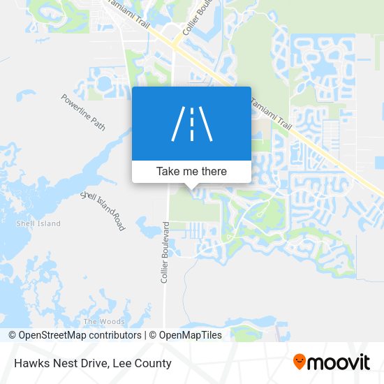 Hawks Nest Drive map