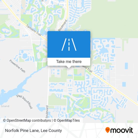 Norfolk Pine Lane map