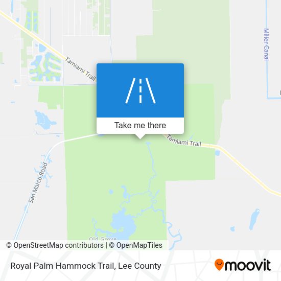 Royal Palm Hammock Trail map