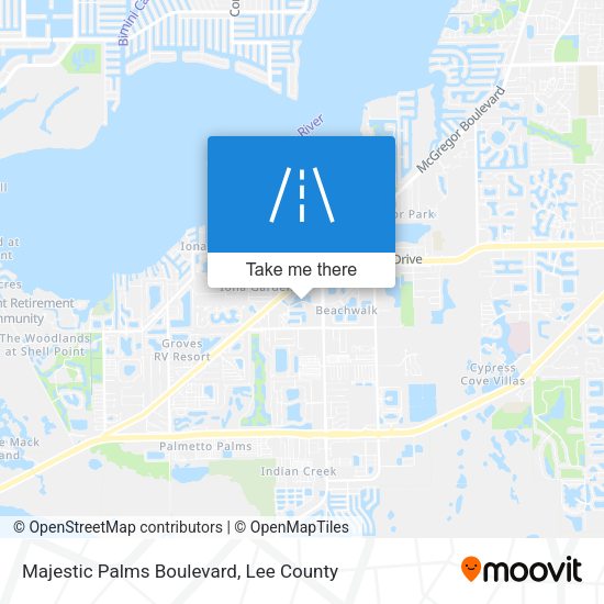 Majestic Palms Boulevard map