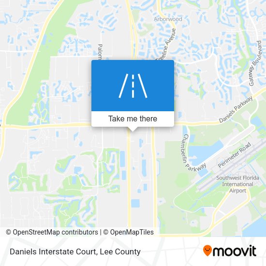 Mapa de Daniels Interstate Court