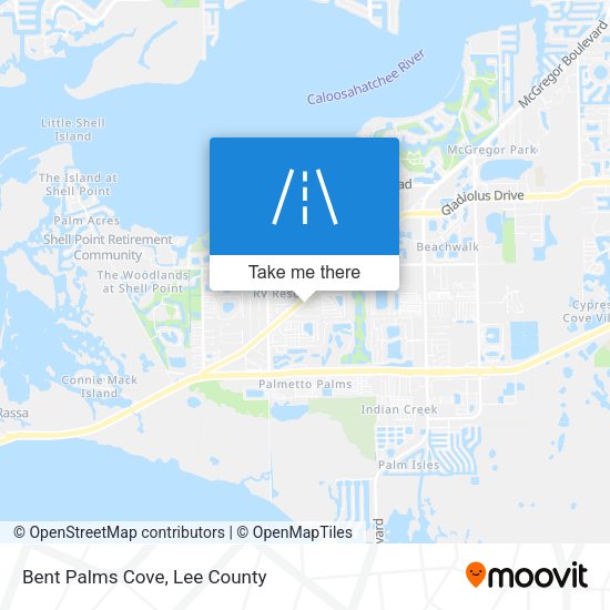 Mapa de Bent Palms Cove