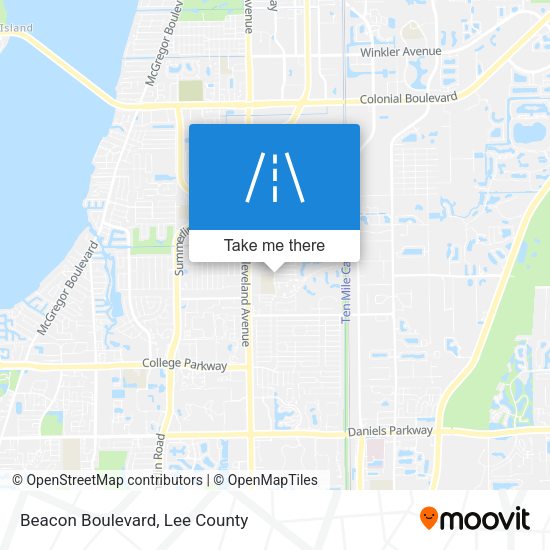 Beacon Boulevard map