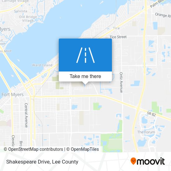 Shakespeare Drive map