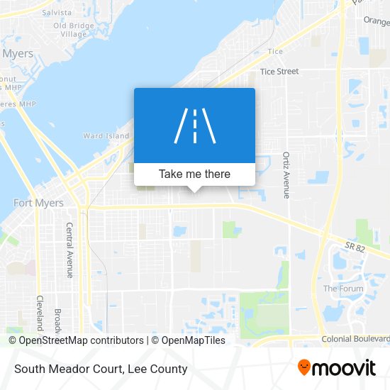 Mapa de South Meador Court